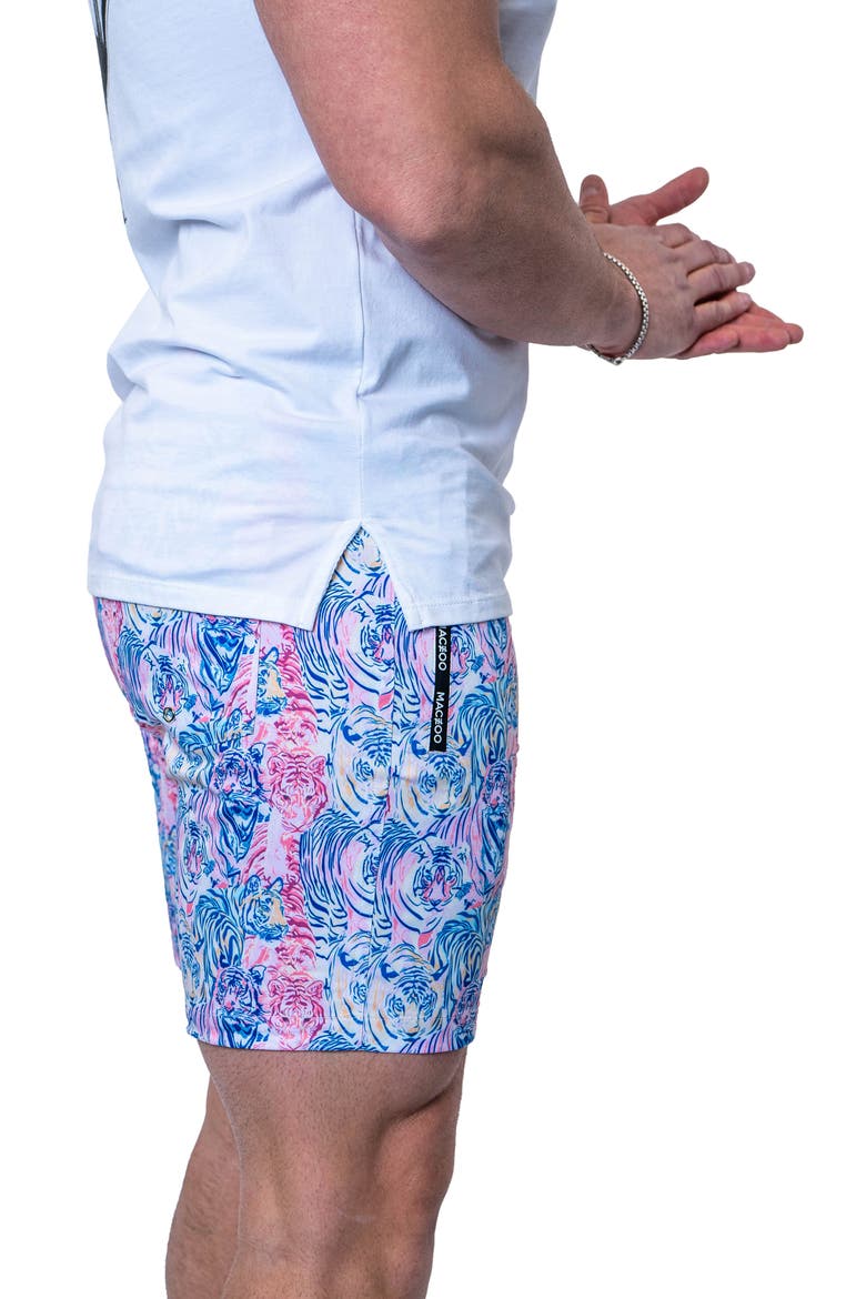Swim Lion Fadedtigers Navyblue Swim Trunks, Alternate, color, BLUE
