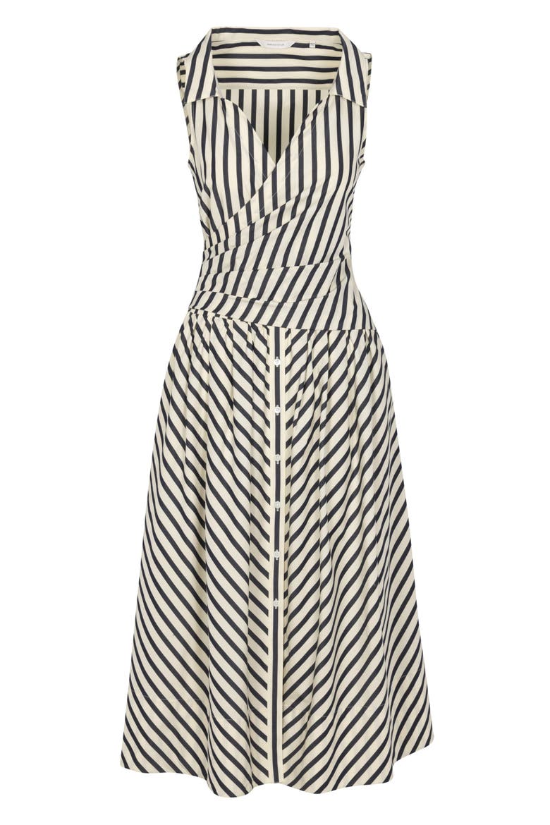 Isla Stripe Poplin Dress, Alternate, color, Cream Stripe