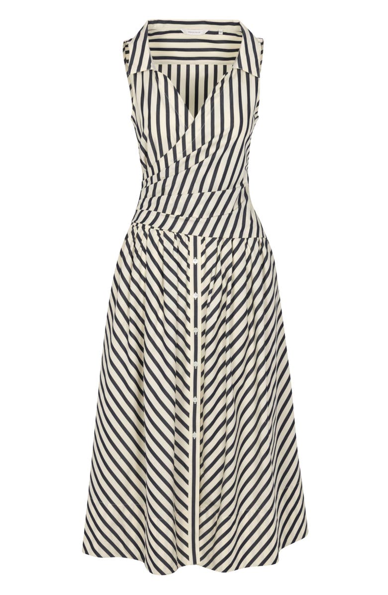 Rebecca Taylor Isla Stripe Poplin Dress, Alternate, color, Cream Stripe