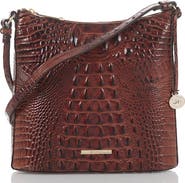 Brahmin Katie Croc Embossed Leather Crossbody Bag