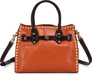 OLD TREND Westland Genuine Leather Studded Mini Tote