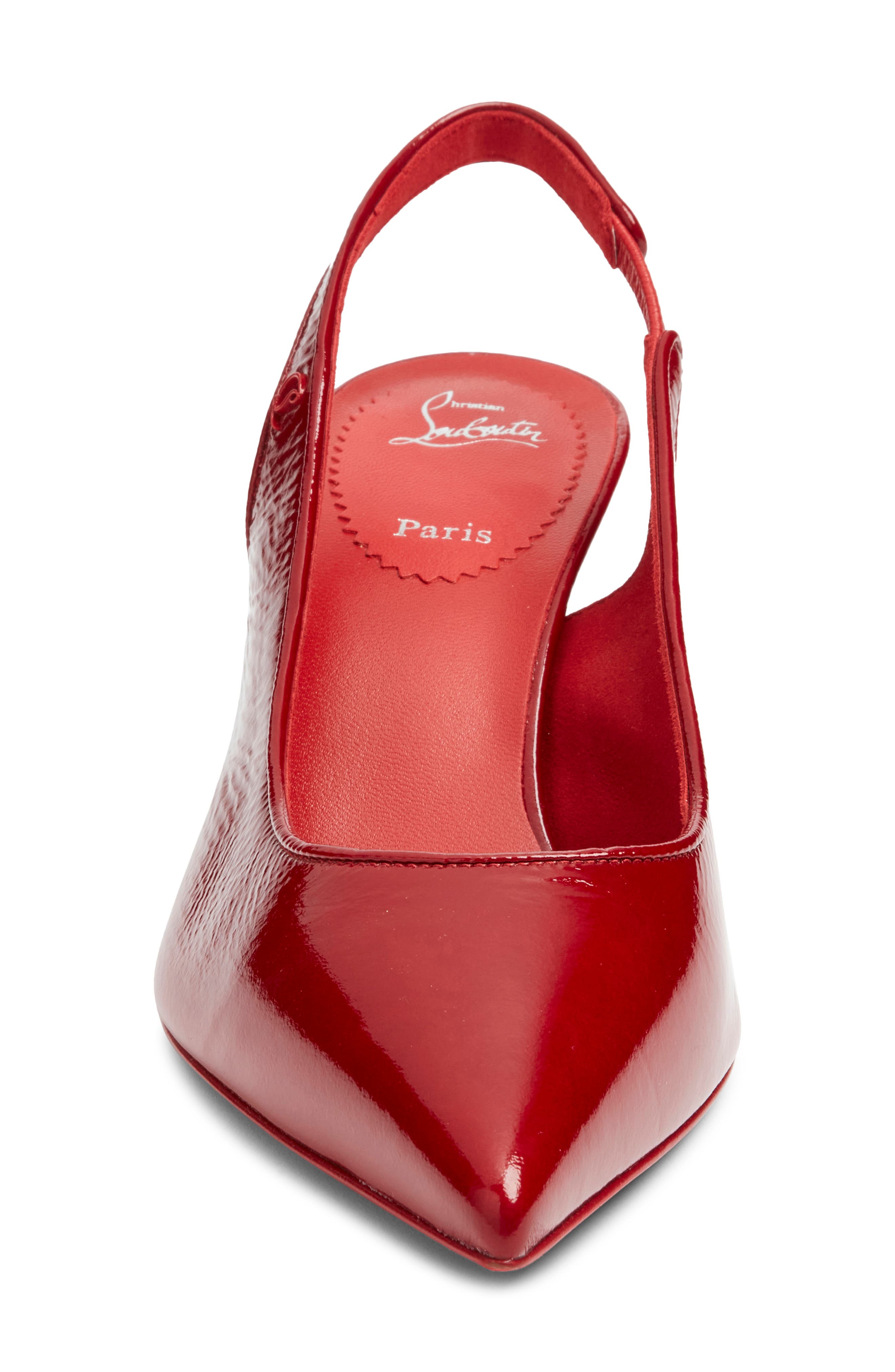 Christian Louboutin Sporty Kate Pointed Toe Slingback Pump, Alternate, color, 