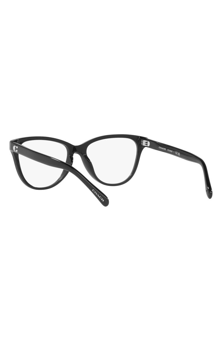 COACH 54mm Cat Eye Optical Glasses, Alternate, color,