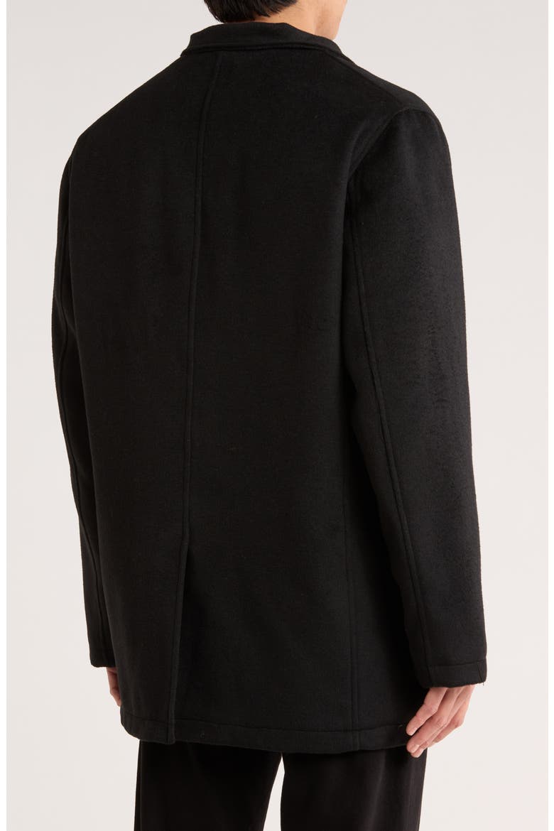 Stand Collar Coat, Alternate, color, BLACK