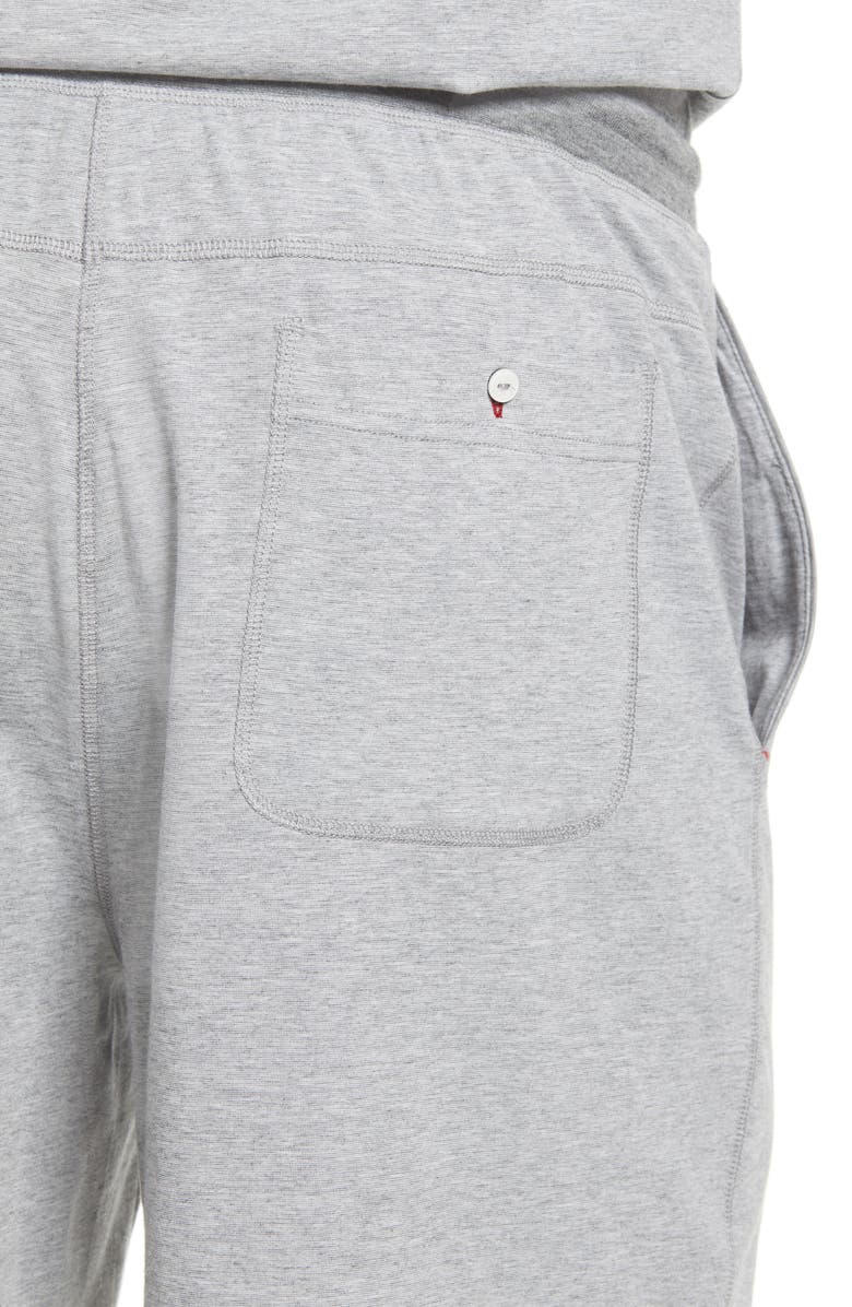 Daniel Buchler Feeder Stripe Cotton Blend Lounge Shorts, Alternate, color,