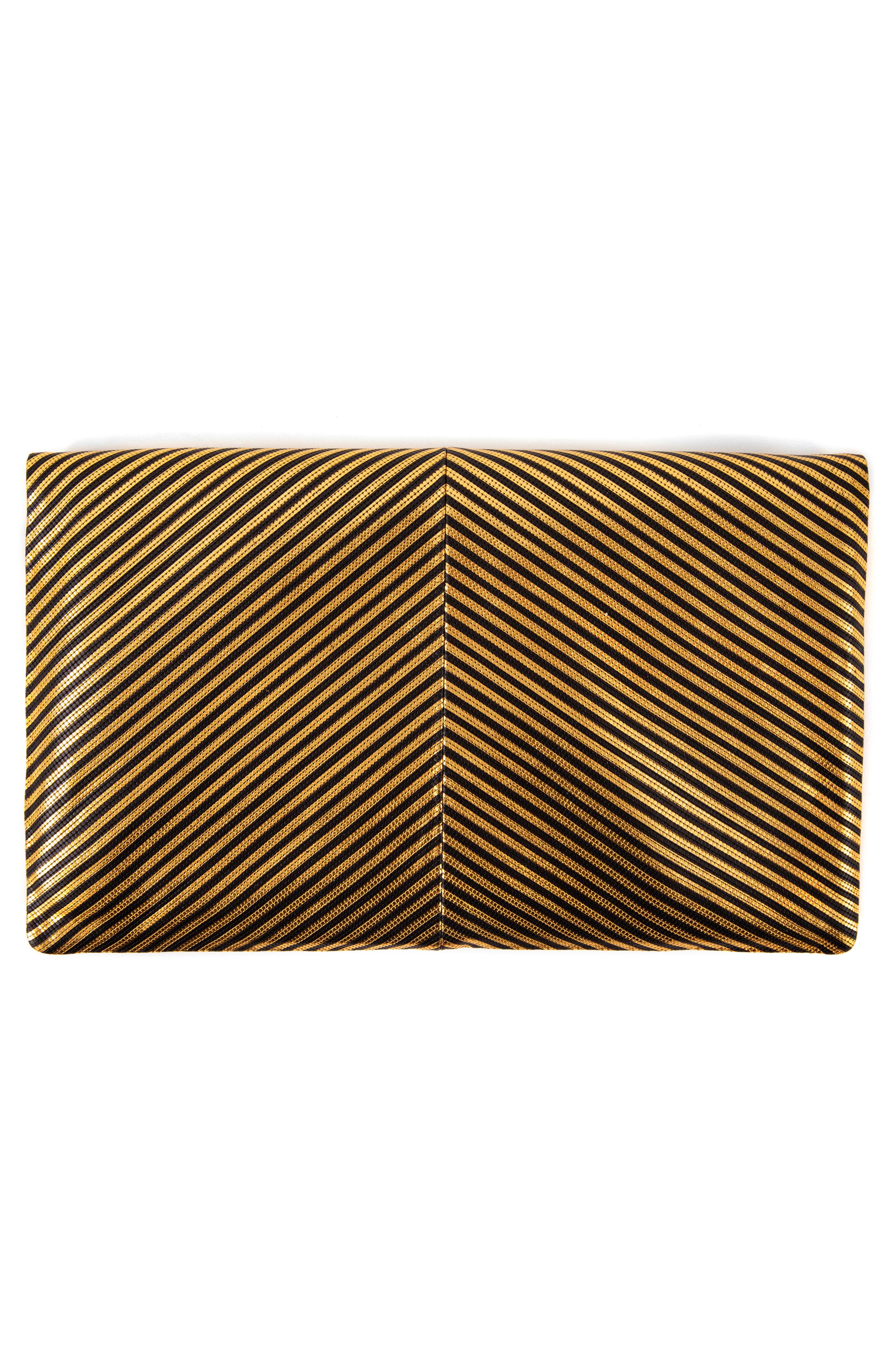 Disco Stripe Foldover Clutch, Alternate, color, DISCO STRIPE PATCHWORK BLACK