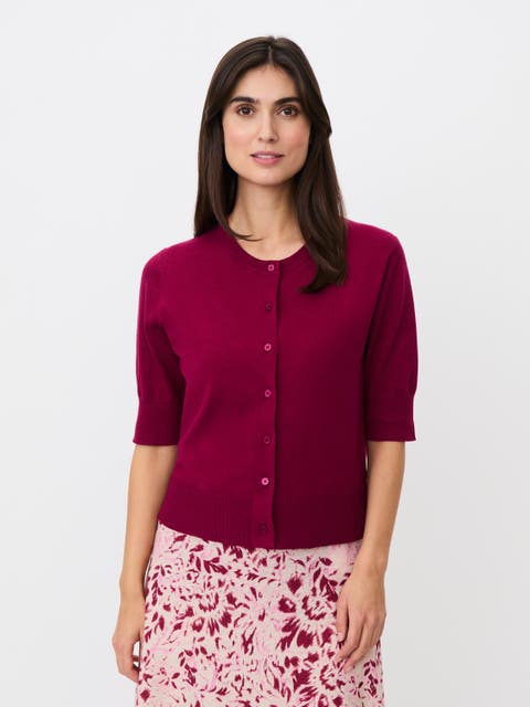 Malopus Half-Sleeve Knitted Cardigan