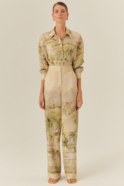 Exquise Cecelia Classic Relaxed Wide Legs In Multi