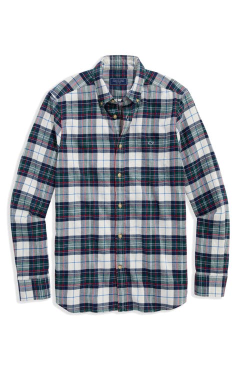 Birch Plaid Stretch Flannel Button Down Shirt