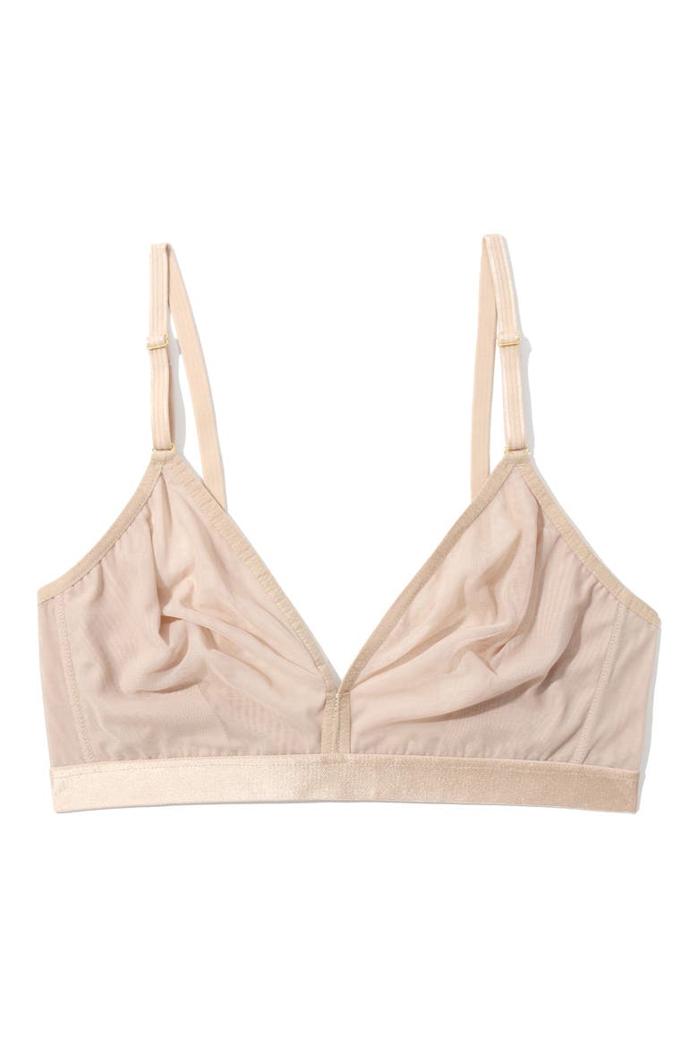 Mesh Wireless Bra, Alternate, color, CHAI
