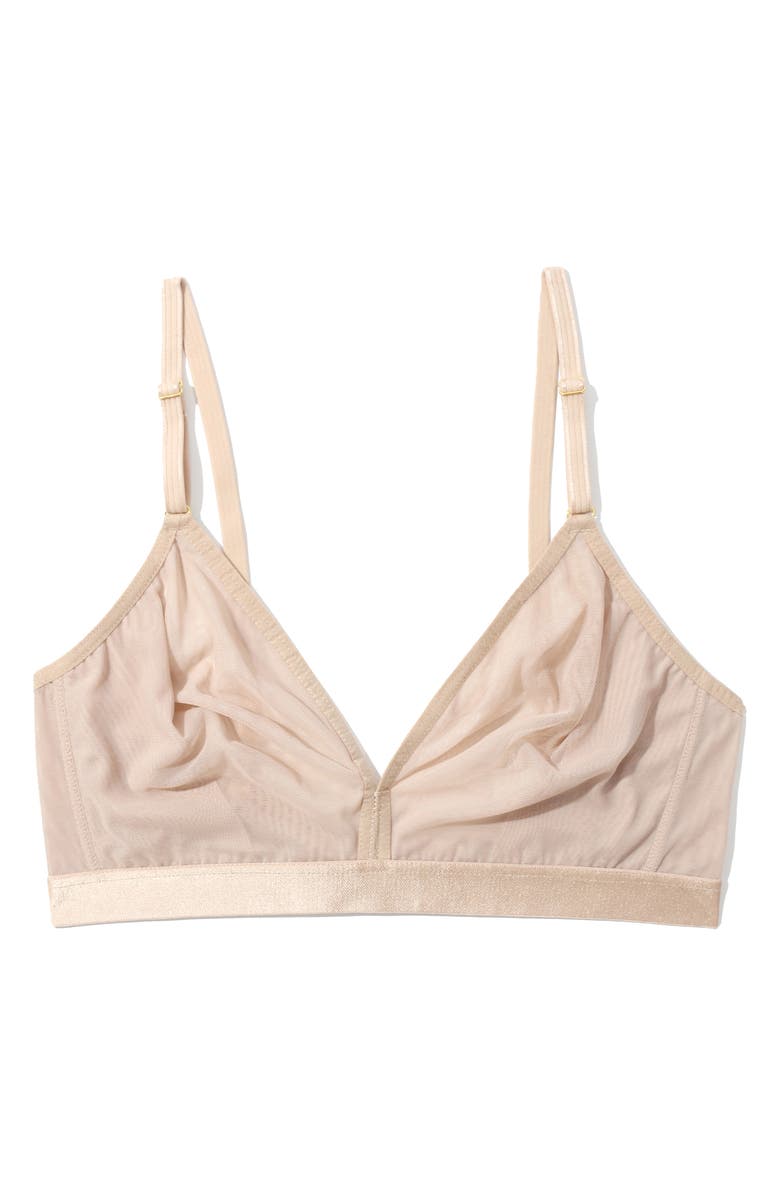Hanky Panky Mesh Wireless Bra, Alternate, color, Chai