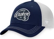 FANATICS Women's Fanatics Branded Deep Sea Blue/White Seattle Kraken Fundamental Trucker Adjustable Hat