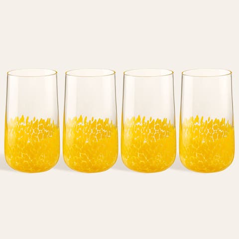 Henan Glass Soft Drink Tumbler 17 Oz. Set Of 4