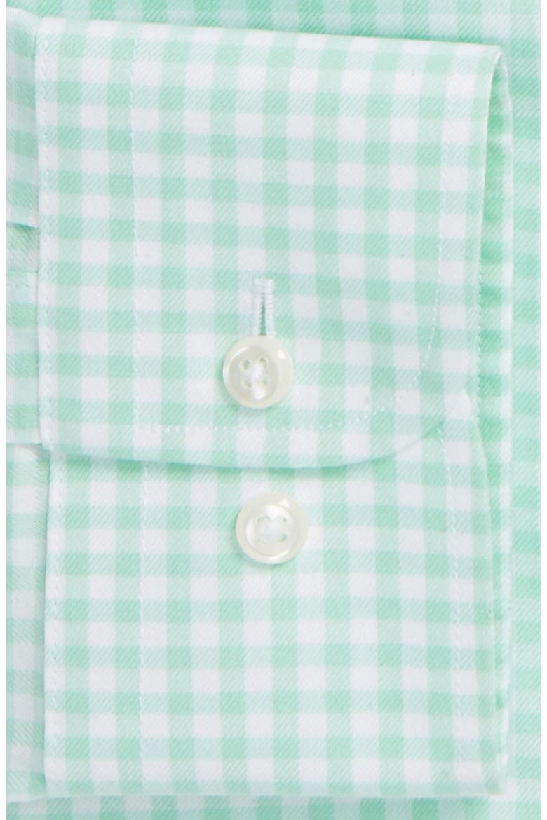 Nordstrom Smartcare™ Wrinkle Free Trim Fit Dress Shirt, Alternate, color, GREEN- ASH