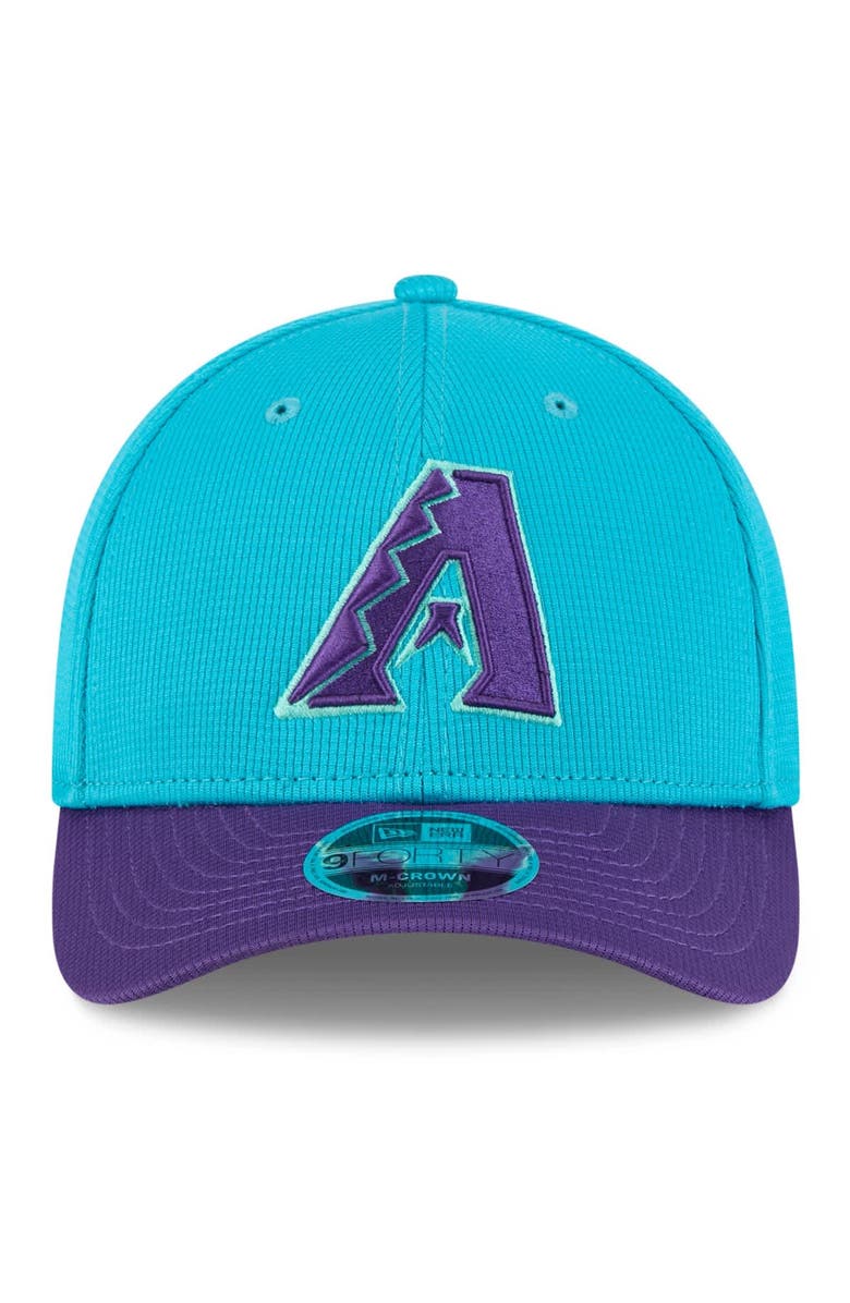 New Era Men's New Era  Teal/Purple Arizona Diamondbacks 2025 City Connect Batting Practice M-Crown 9FORTY Adjustable Hat, Alternate, color, Teal