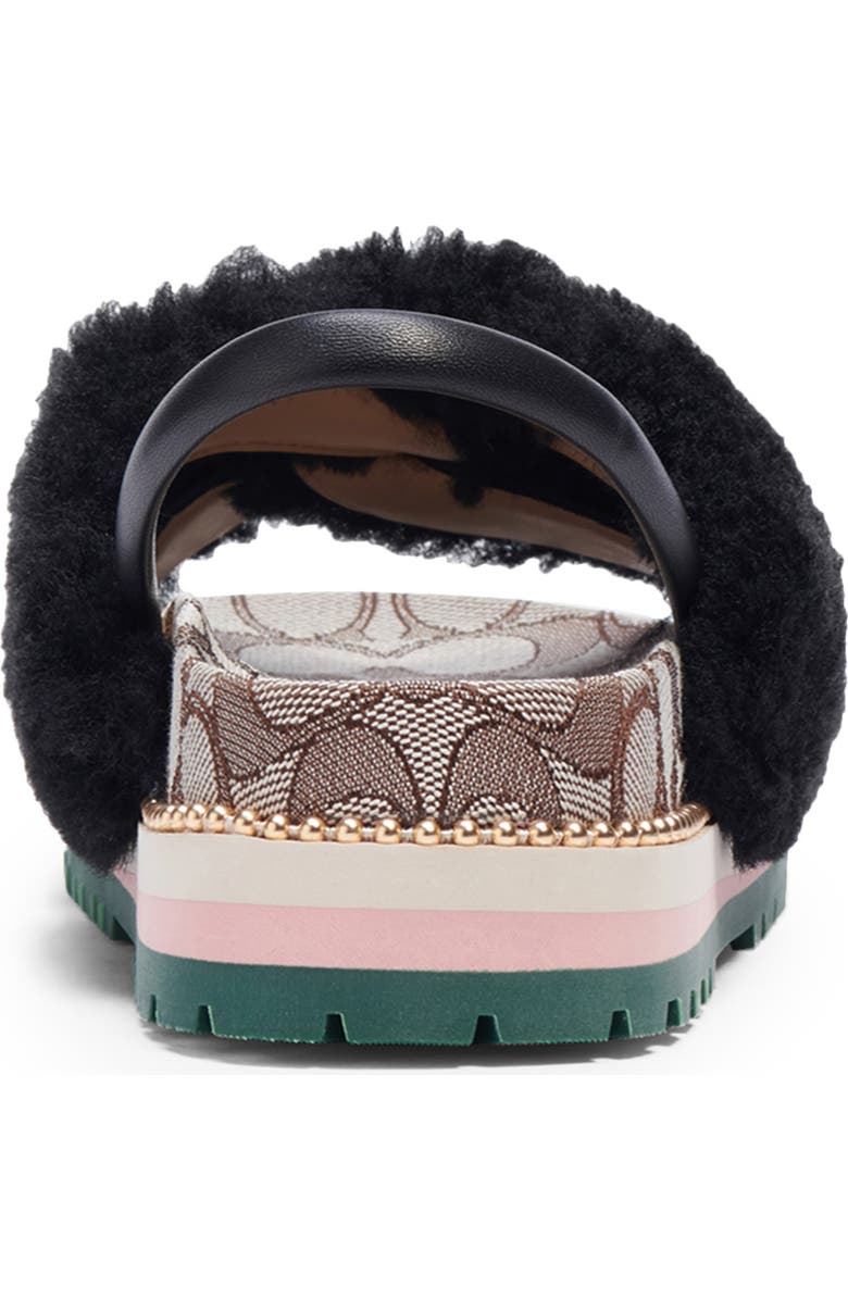 COACH Tally Genuine Shearling Sandal, Alternate, color,