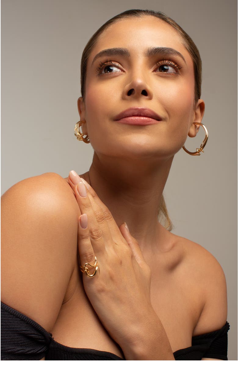 PIERETTI Cristine ring, Alternate, color, Gold Plate