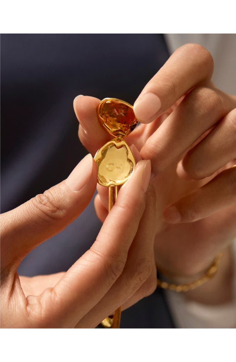 Monica Vinader Deia Pebble Locket Charm, Alternate, color, Gp