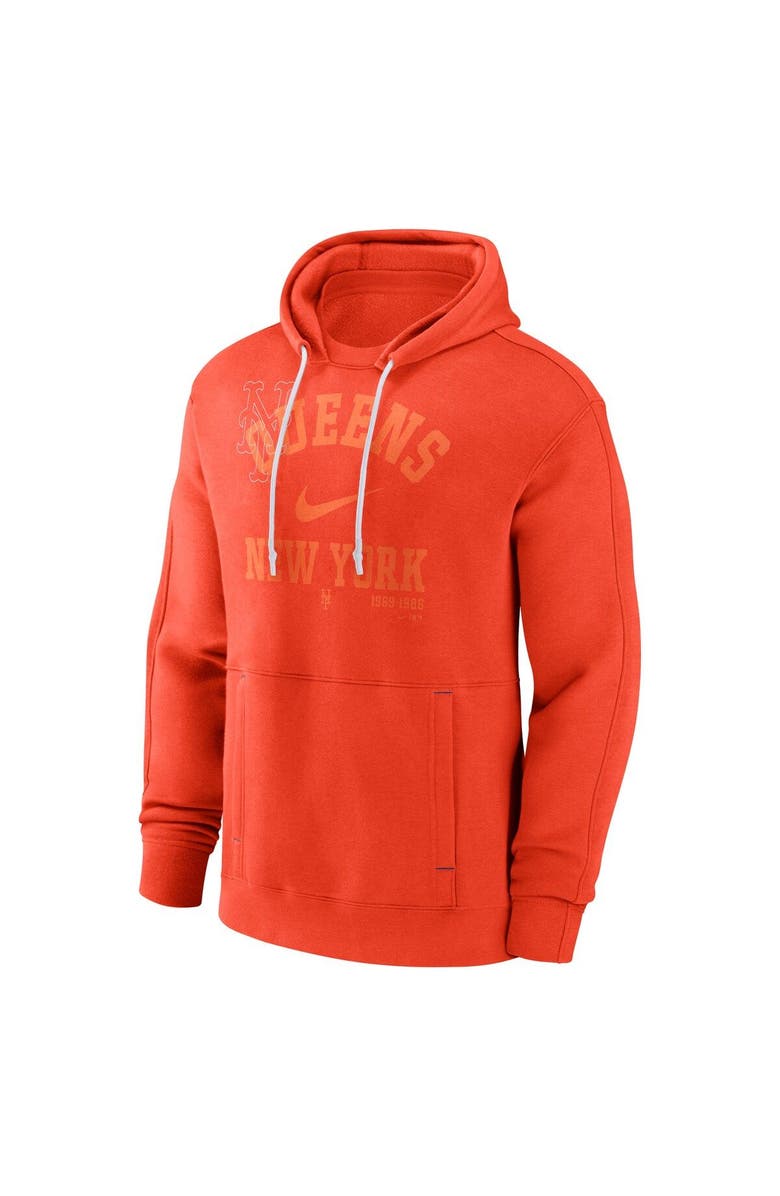 Nike Men's Nike Orange New York Mets Statement Ball Game Pullover Hoodie, Alternate, color, 