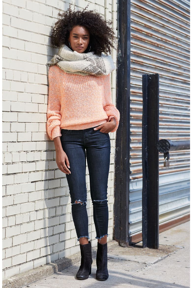 Electric City Pullover Sweater, Main, color, BLACK