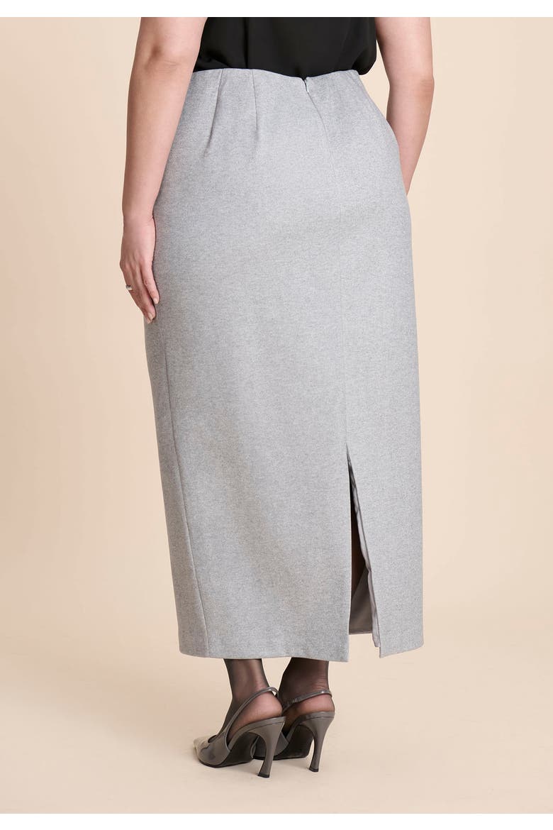 Heathered Column Maxi Skirt, Alternate, color, HEATHER GREY