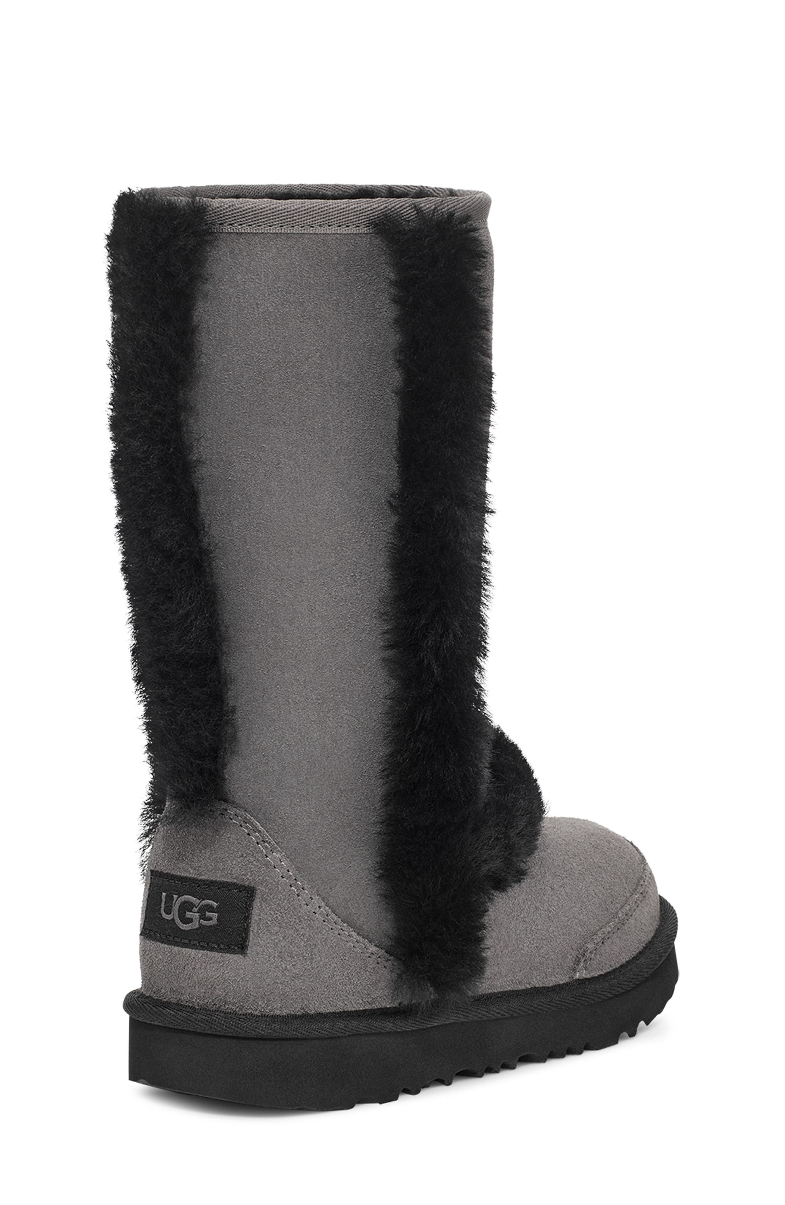 UGG<sup>®</sup> Kids' Sunburst Water Resistant Genuine Shearling Tall Boot, Alternate, color, 
