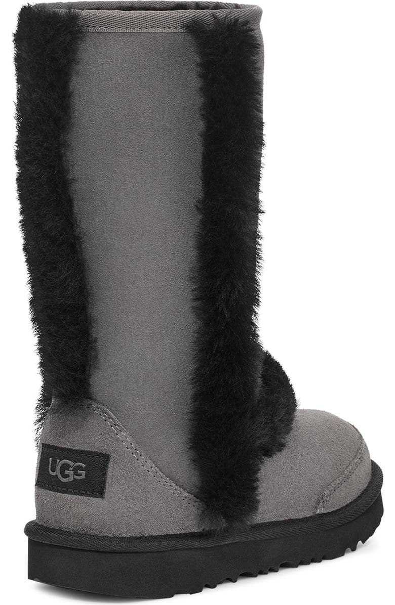 UGG<sup>®</sup> Kids' Sunburst Water Resistant Genuine Shearling Tall Boot, Alternate, color,