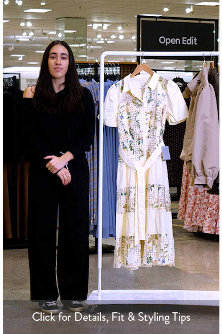 Octavia Button-Up Tiered Midi Dress video