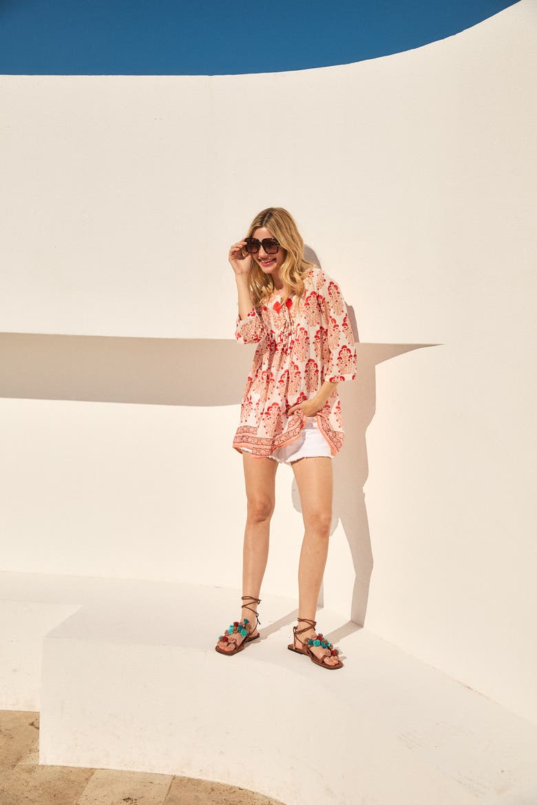 Seychelles Short Tunic, Alternate, color, Pink Blumenau