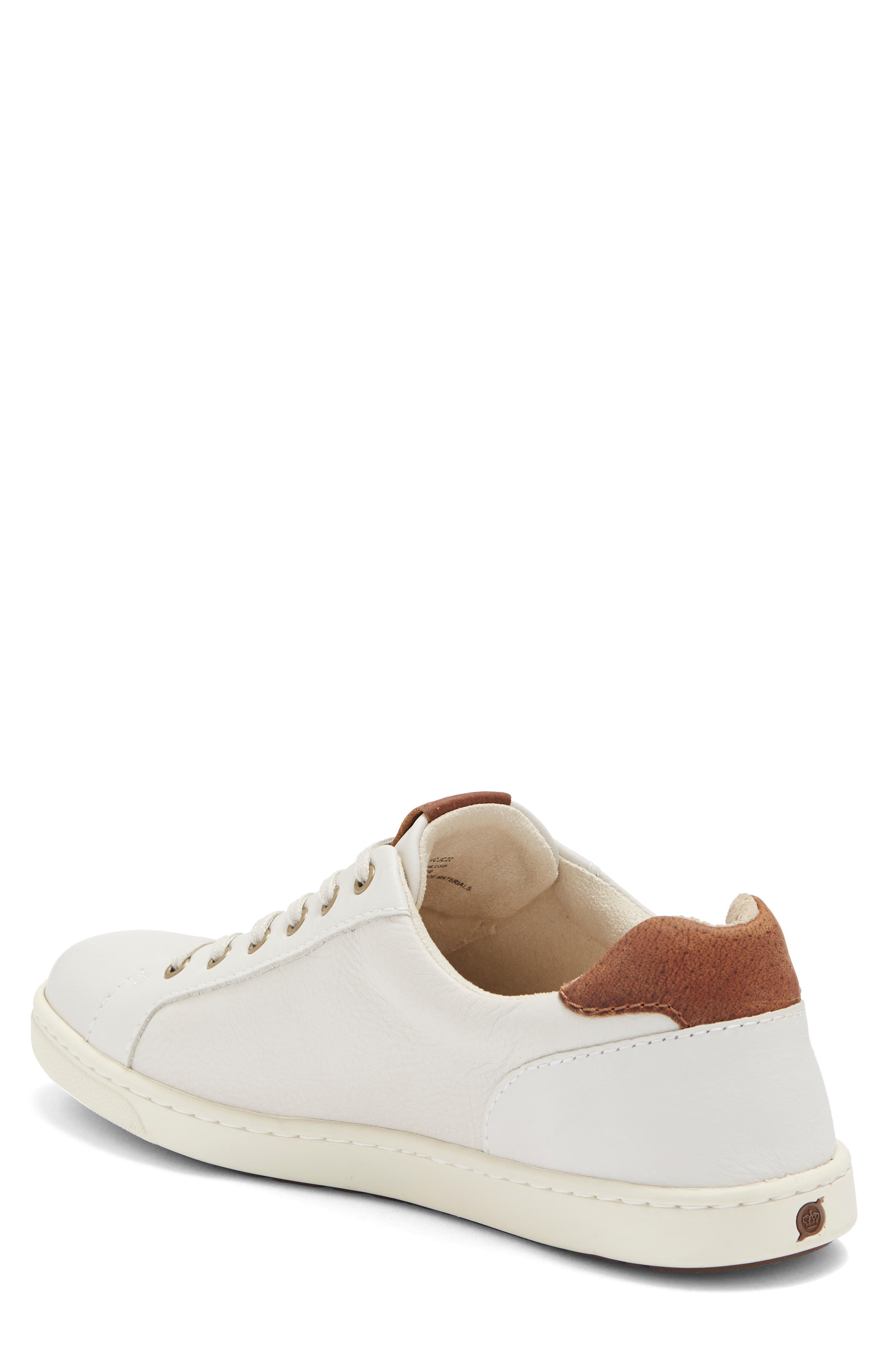 Børn Born Ashram II Lace-Up Sneaker, Alternate, color, White/ Dk Brown Sea Salt/ Rust
