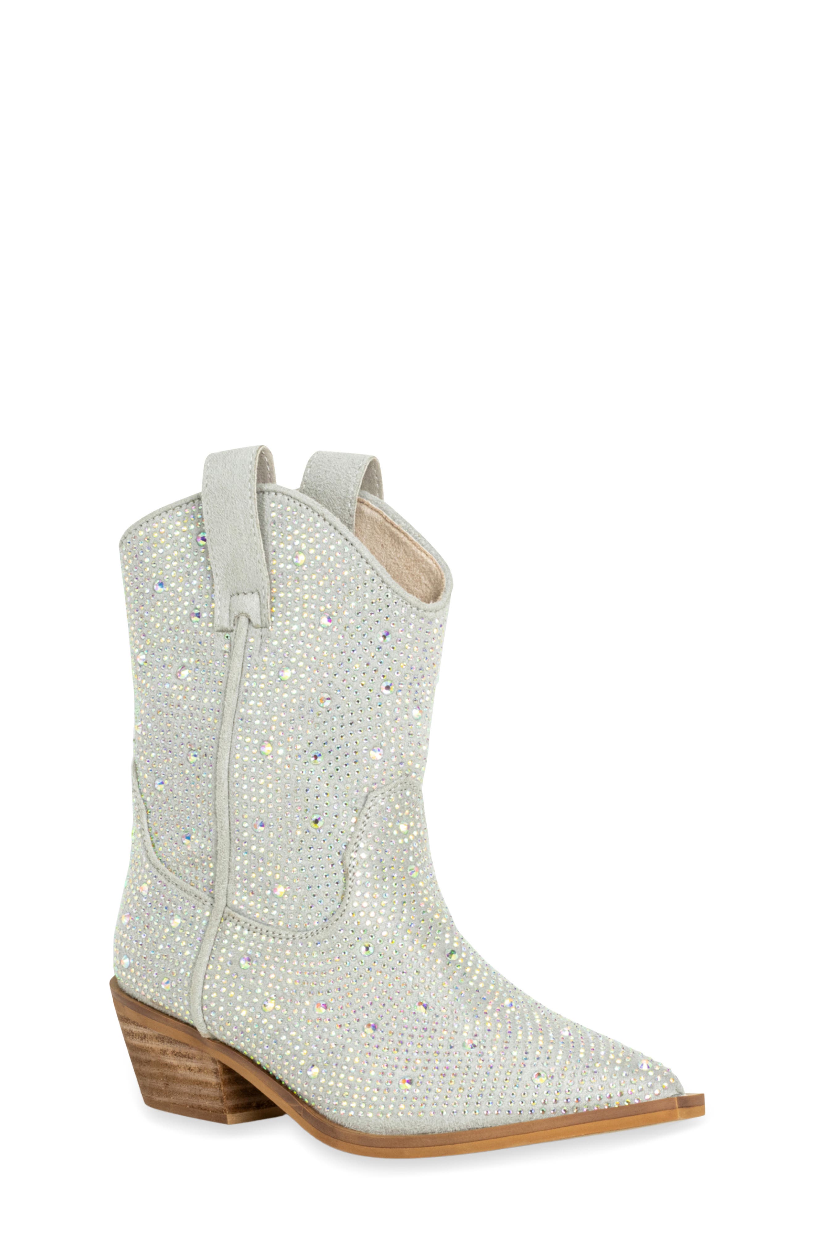 Kids' Zouzou Mini Western Boot, Main, color, IRIDESCENT