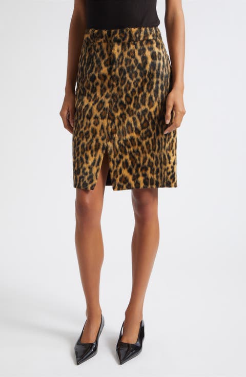 Noelle Faux Fur Pencil Skirt