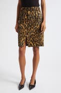 Toccin Noelle Faux Fur Pencil Skirt