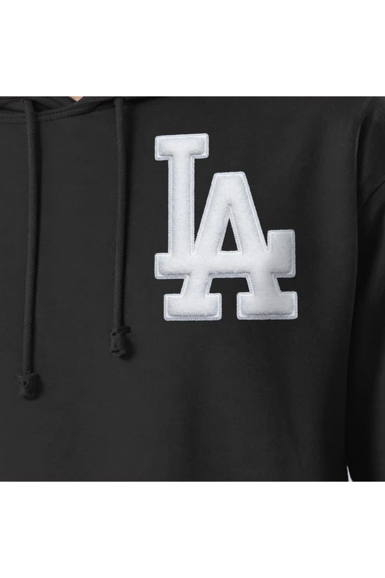 Men's Champion  Black Los Angeles Dodgers Reverse Weave Chenille Hoodie, Alternate, color, Black