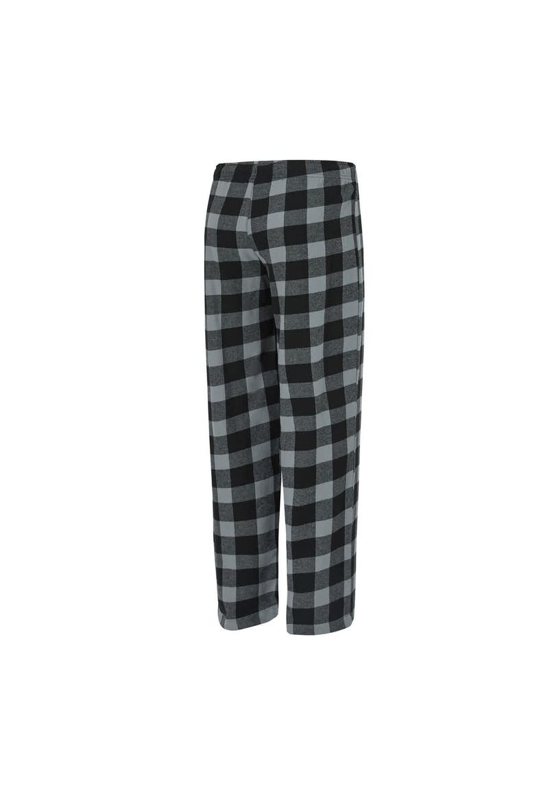 Women's Concepts Sport  Black/Gray Las Vegas Raiders Avondale T-Shirt & Pants Flannel PJ Set, Alternate, color, Black