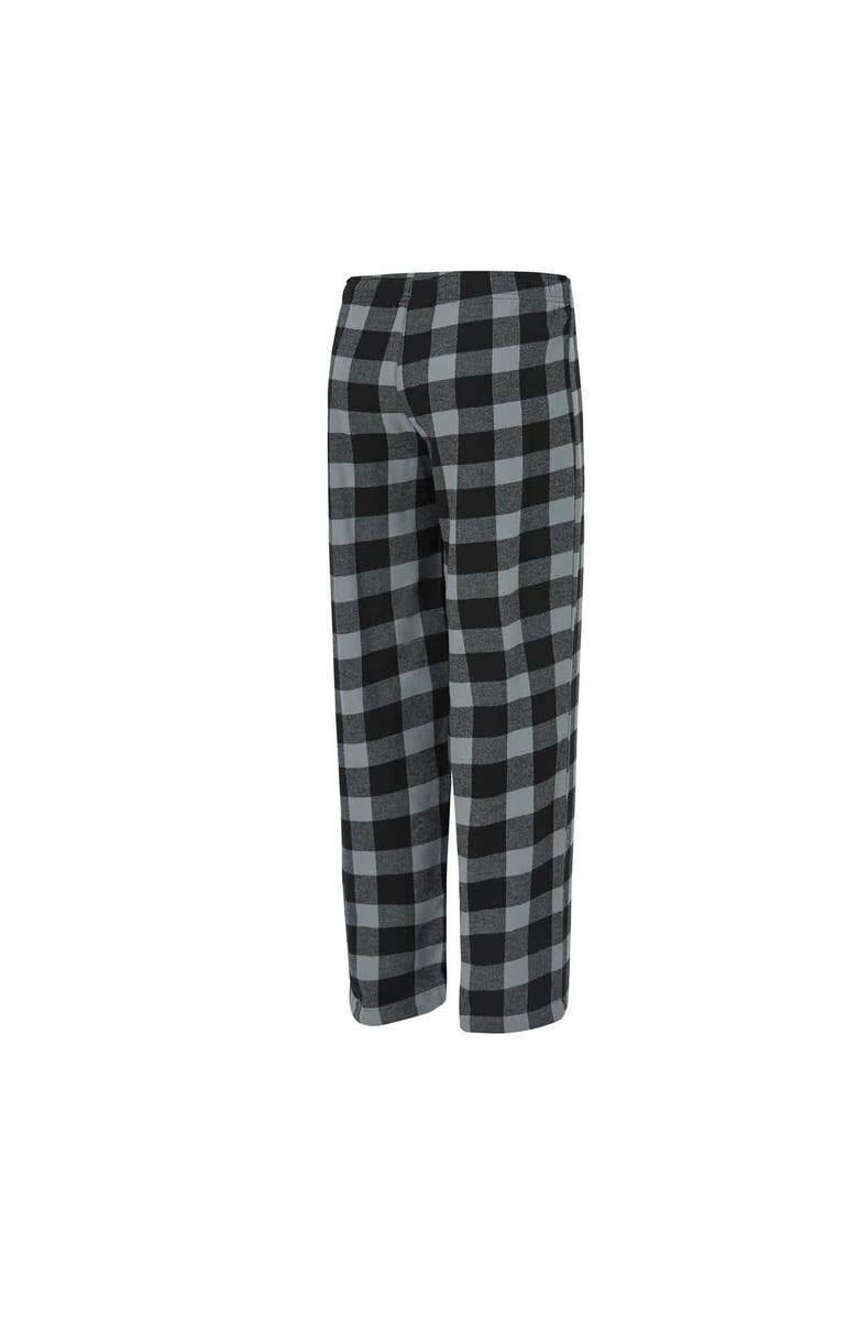 CONCEPTS SPORT Women's Concepts Sport Black/Gray Las Vegas Raiders Avondale T-Shirt & Pants Flannel PJ Set, Alternate, color, Black