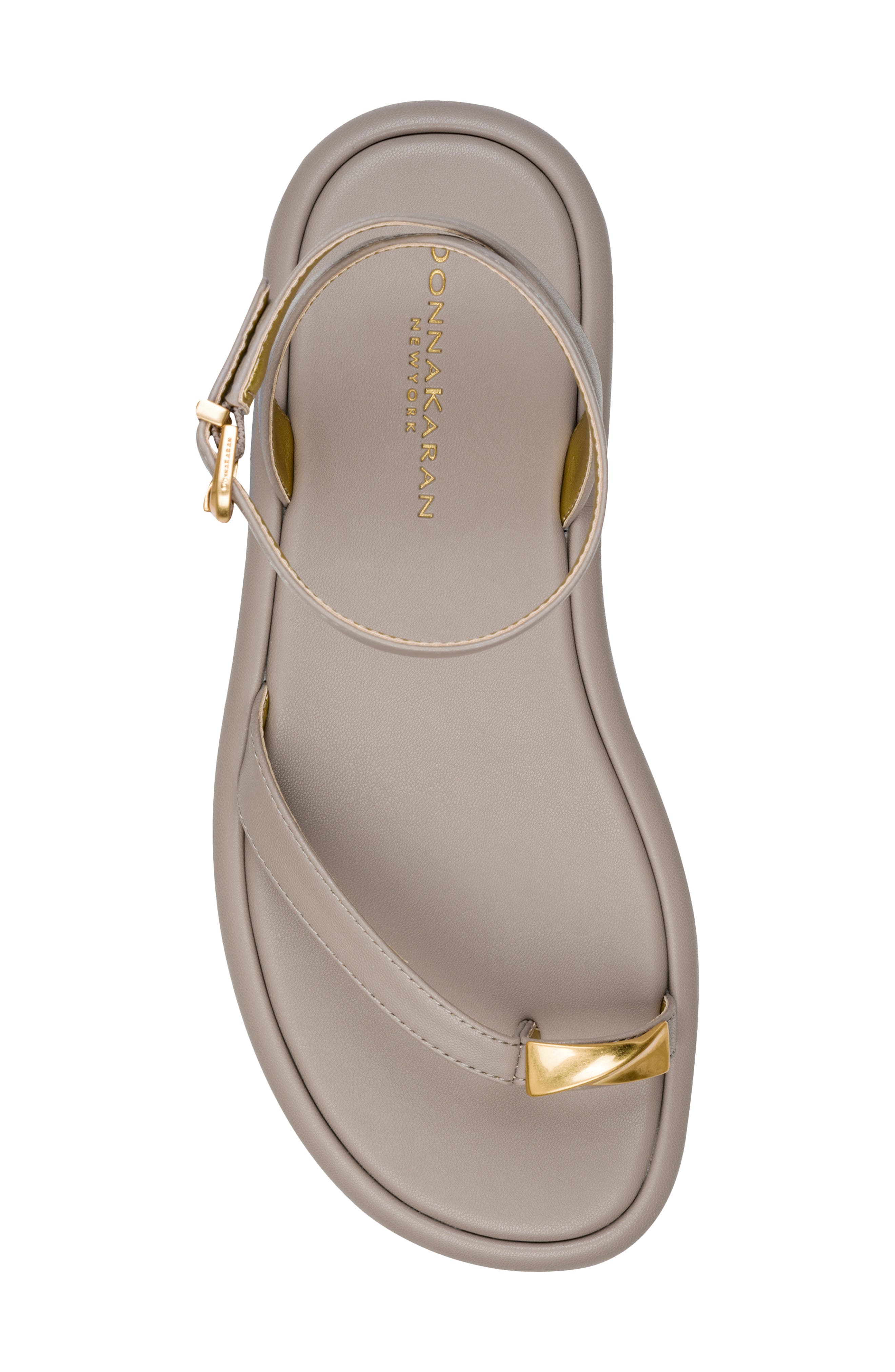 DKNY Tabitha Ankle Strap Sandal, Alternate, color, Driftwood Taupe