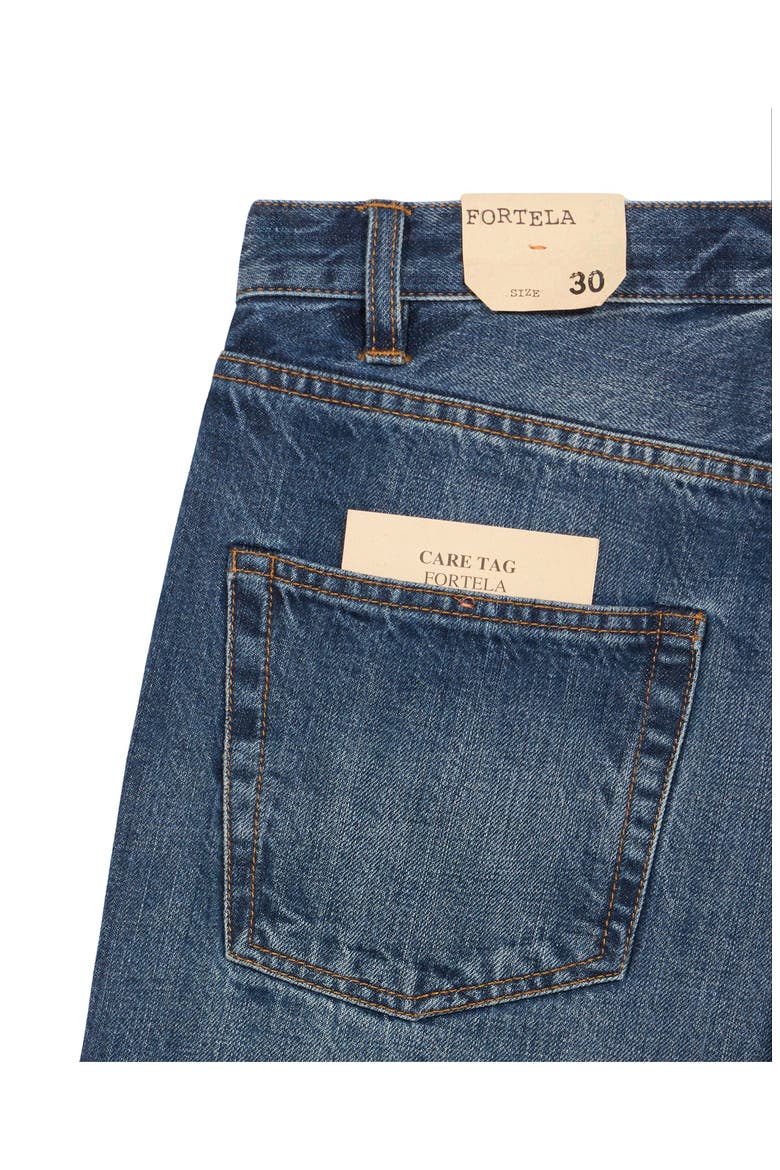 911 Superjohn Japanese Selvedge 5-Pocket High-Waist Denim Pants, Alternate, color, Dark Stone Wash