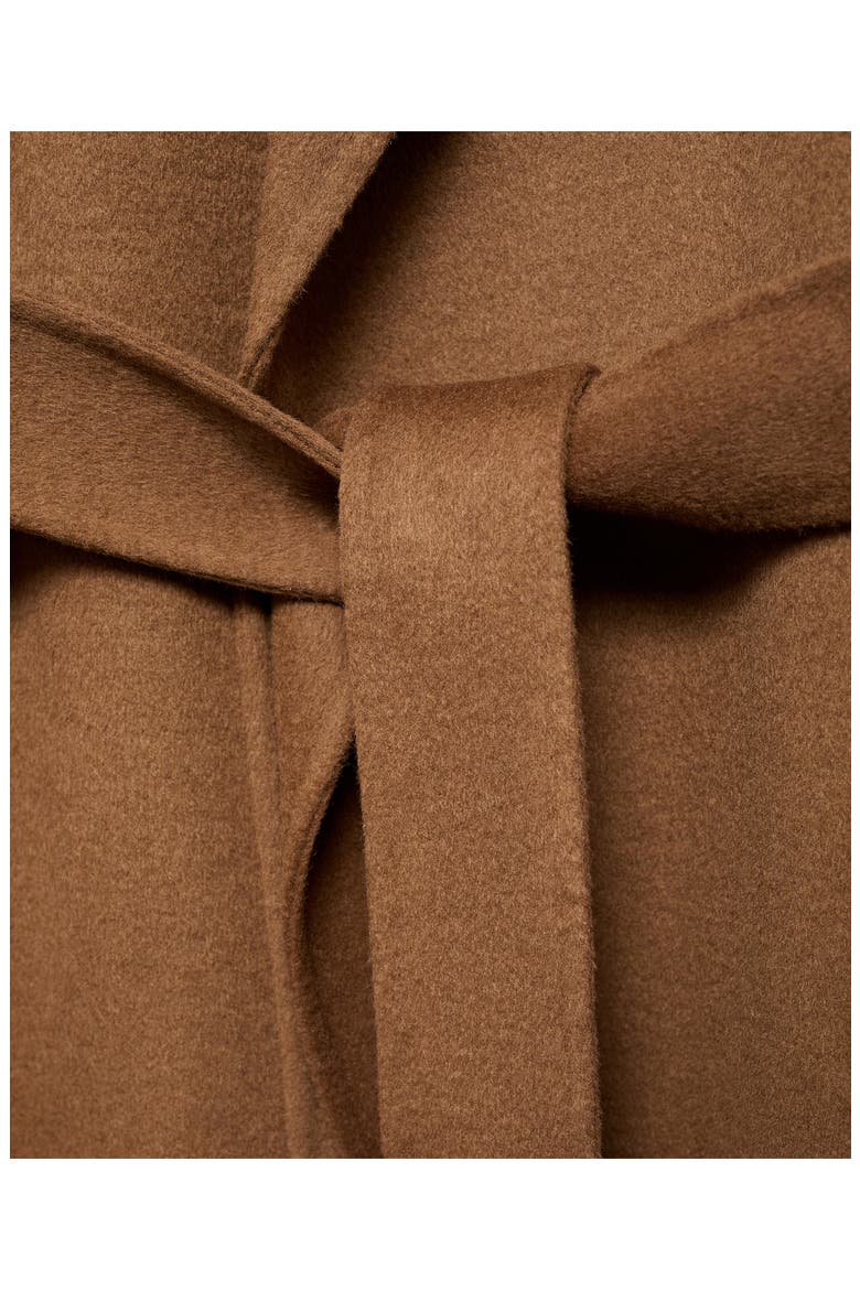 Wool Blend Wrap Coat, Alternate, color, MEDIUM BROWN