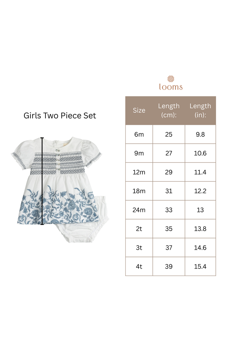 Looms Keepsake Collection - Girls Embroidered Trim 2 Piece Set, Alternate, color, Ivory