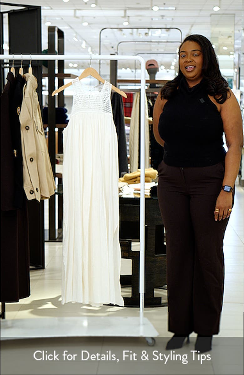 Corrs Crochet Yoke Cotton Maxi Sundress, sales video thumbnail