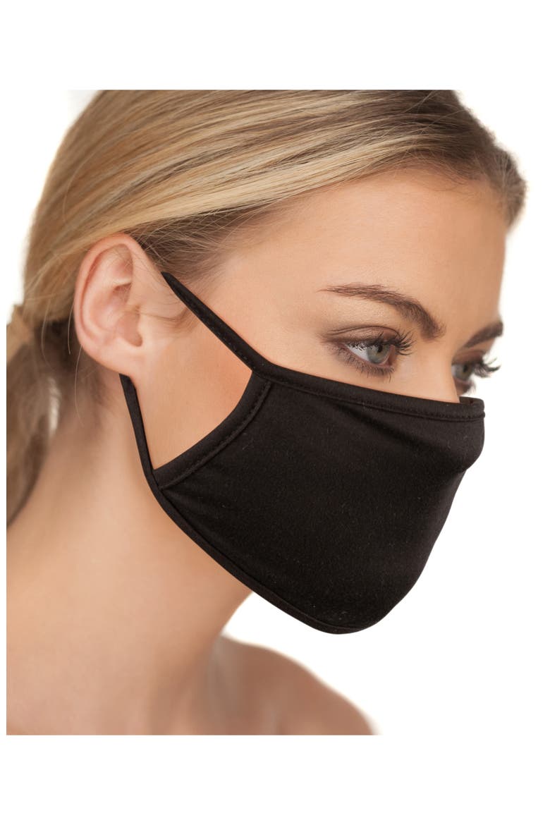 5-Pack Adult Face Masks, Alternate, color, BLACK