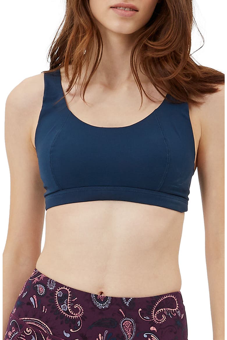 Infinity Sports Bra, Main, color, BEETLE BLUE
