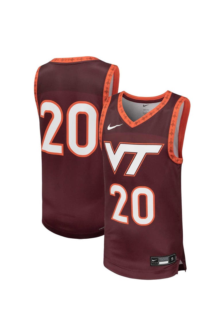 Youth Nike #20 Maroon Virginia Tech Hokies Team Replica Basketball Jersey, Main, color, Maroon