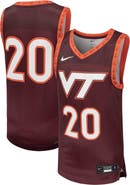 Nike Youth Nike #20 Maroon Virginia Tech Hokies Team Replica Basketball Jersey