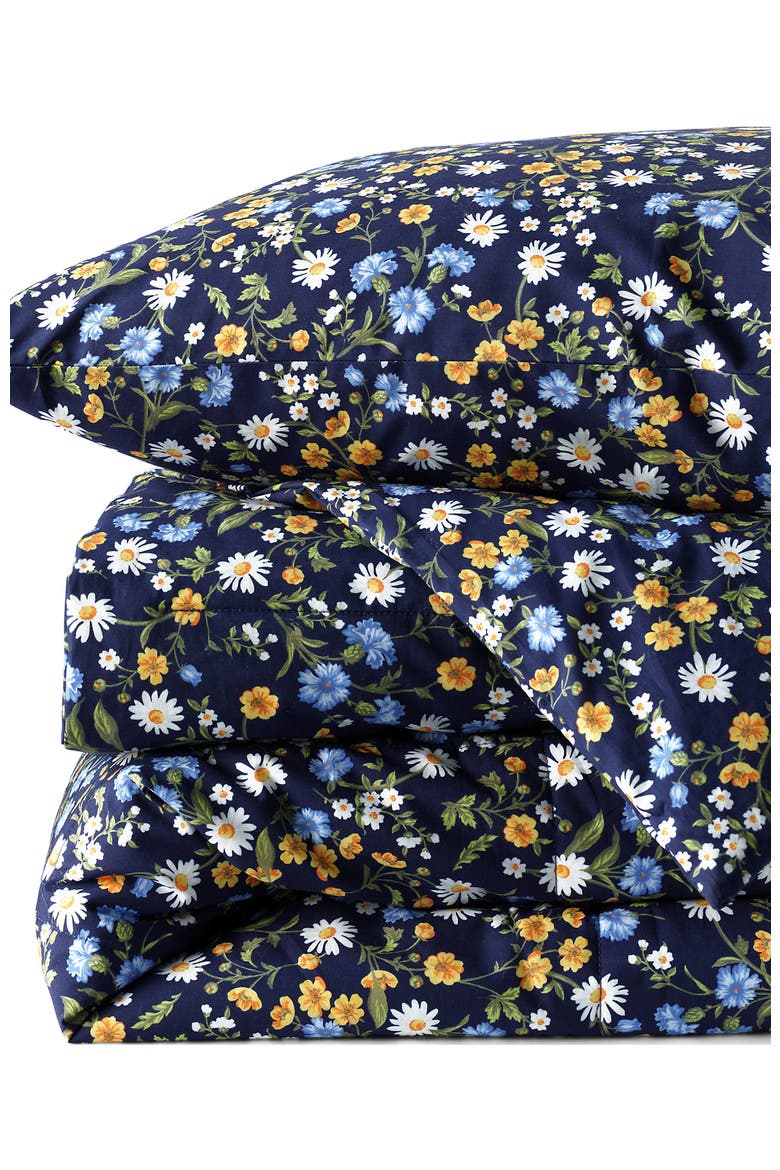 Pureloft Printed Comforter, Main, color, Deep Sea Poppy Floral
