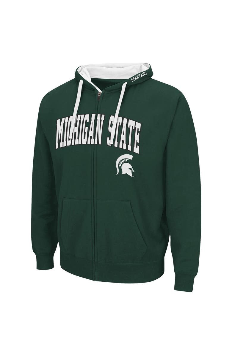 COLOSSEUM Men's Colosseum Green Michigan State Spartans Big & Tall Full-Zip Hoodie, Alternate, color, Green