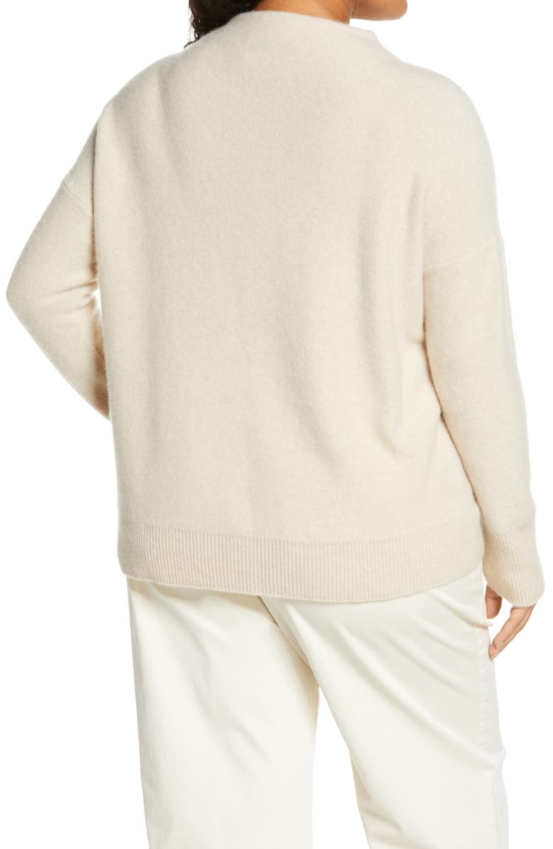 Vince Boiled Cashmere Funnel Neck Pullover, Alternate, color,