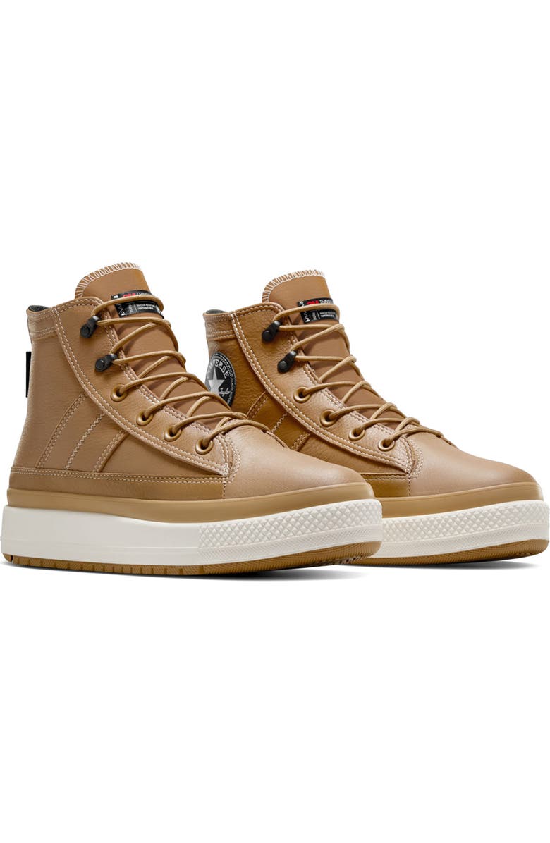 Converse Chuck Taylor All Star Equip Waterproof Leather High Top Sneaker, Main, color, Toadstool Tan