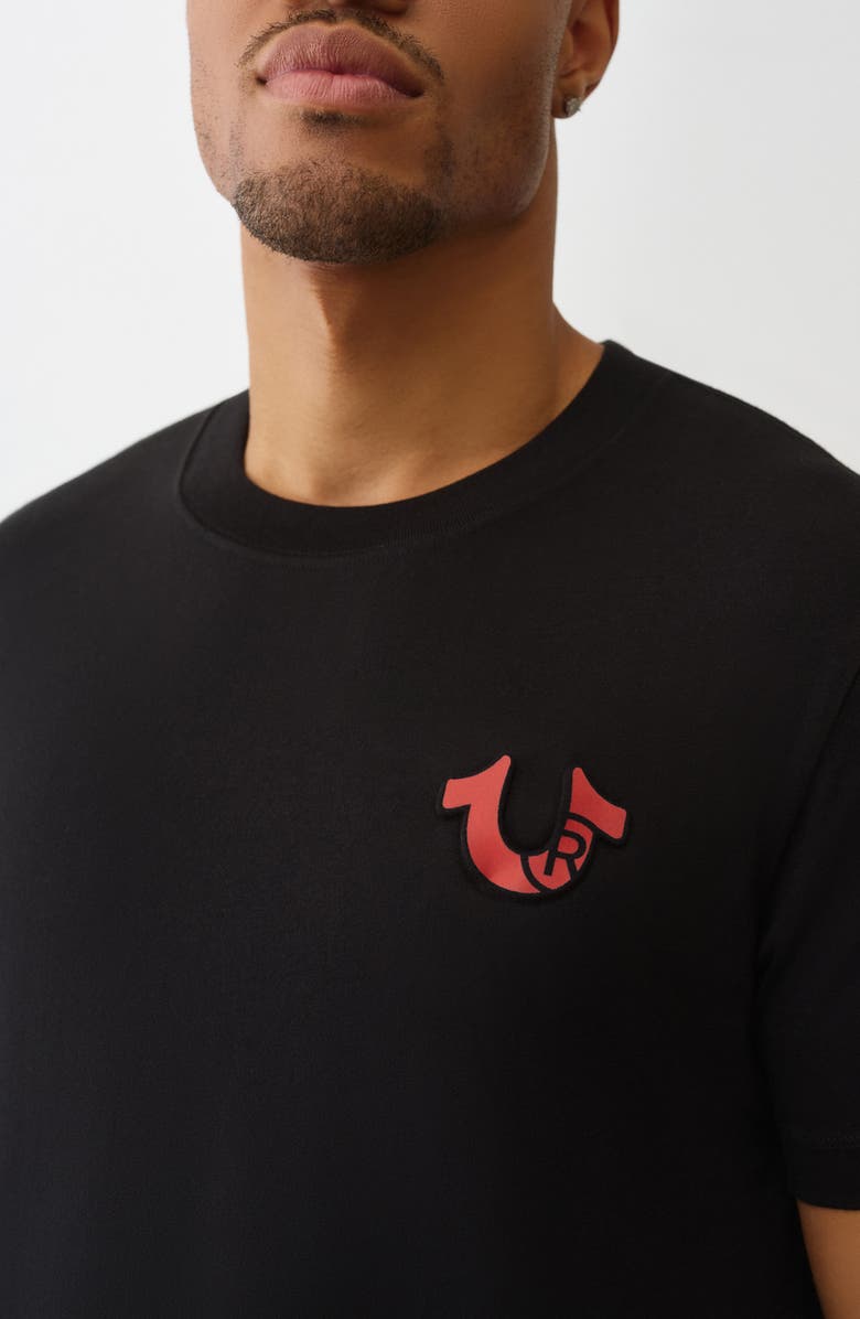 True Religion Tourist Graphic T-Shirt, Alternate, color, Jet Black